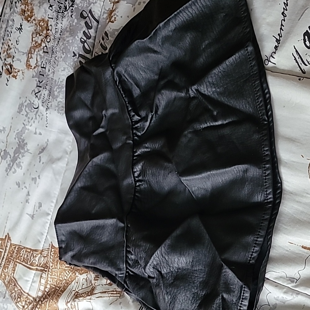 Faux leather skirt for girls